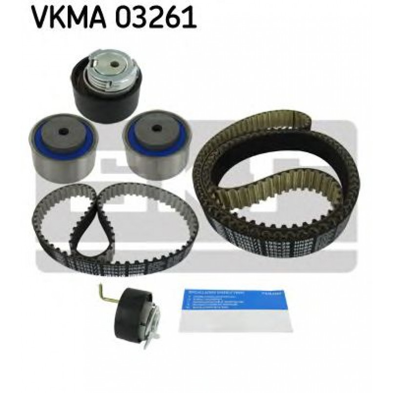 VKMA 03261 SKF Комплект (ремінь+ролики)